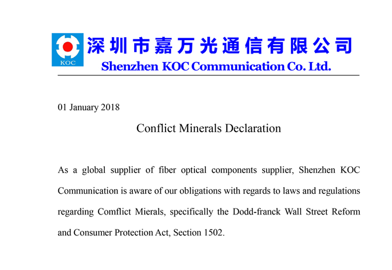 Conflict Mineral Declaration