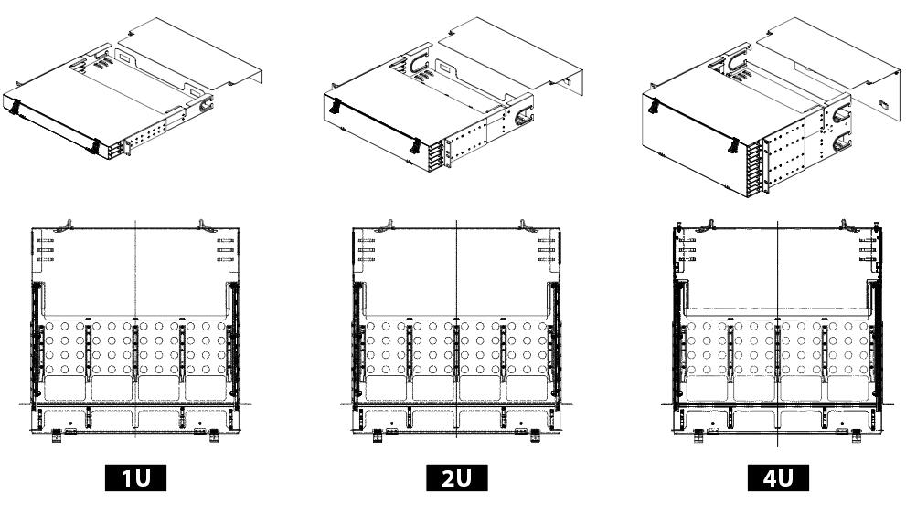 High-density Modular MPO distribution frame(图1)