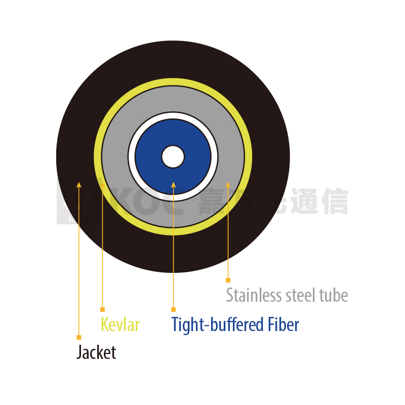 Flexible steel tube armored pull cable